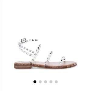 STEVE MADDEN TRAVEL CLEAR SANDALS